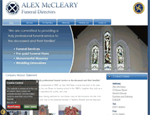 Tablet Screenshot of alexmccleary.co.uk